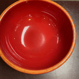 Red Ceramic Bowl made in Portugal