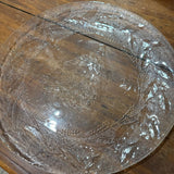 Glass Christmas Tree Platter