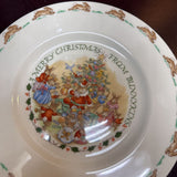 Merry Christmas from Bunnykins Plate