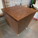 Wood Covered Storage Stool/Bench