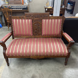 Carved Wood Settee
