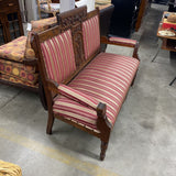 Carved Wood Settee