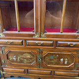 Vintage Asian Cabinet w/4 shelves, 4 doors, 3 drawers