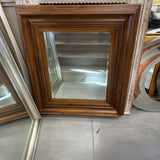 Multi Tiered Deep Set Wood Framed Mirror