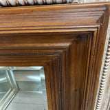 Multi Tiered Deep Set Wood Framed Mirror