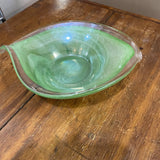 Glass Leaf Bowl
