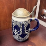 German Cobalt Blue Beer Stein