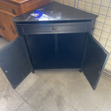 2 Mirror Door Corner Cabinet w/1 Drawer