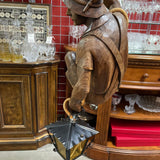 Vintage Wooden German Climber Lamp