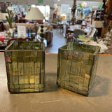 Mosaic Glass Votive Holder