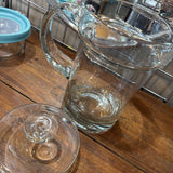 Glass Pitcher with Lid