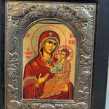 Religious Icon Plaque on Stand