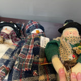 Asst. Stuffed Snowman Dolls
