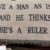 Give a Man an Inch Pillow
