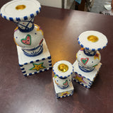 3 Piece Ceramic Candle Set