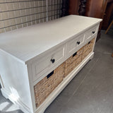 3 Drawer/3 Basket Bench