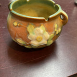 Vintage Roseville White Rose Jardiniere