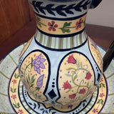 Capriware Hand Painted Pitcher & Bowl