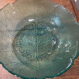 Pressed Leaf Glass Bowl