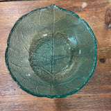 Pressed Leaf Glass Bowl
