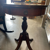 Vintage Drum Table w/Drawers