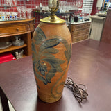 Painted Pottery Lamp