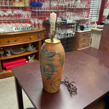 Painted Pottery Lamp