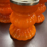 Vintage Handblown Glass Candle Stand