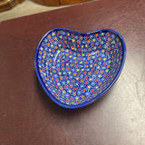 Polish Pottery Kalich Heart Bowl