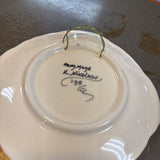 Hand Painted Decorative Plate by K. Nikolaou