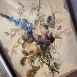 Botanical Painting on Burlap
