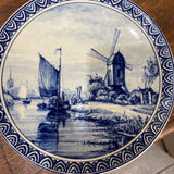 Delft Decorative Windmill Wall Plate