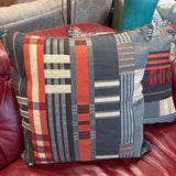 Geometric Plaid Pillow by Crate & Barrel