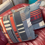 Geometric Plaid Pillow by Crate & Barrel
