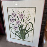Blue Iris Paper Art