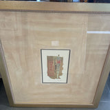 Large Framed Asian Artwork
