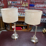 Silver Swing Arm Lamp