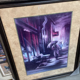Man Walking in the Rain Print