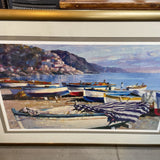 Boats on A Beach Print