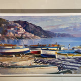 Boats on A Beach Print