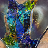 Signed Art Glass Heart Bowl