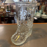 Vintage Libbey Glass Cowboy Boot Mug