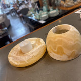 Alabaster Votive Candle Holder