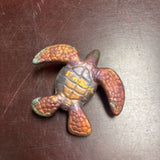 Small Raku Turtle - signed