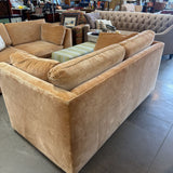 Contemporary Style Upholstered Loveseat