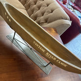 Vintage River Canoes Tours on Metal Stand