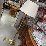 Brass Standing Lamp w Shade