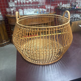 Large Round Rattan Basket (missing a couple ribs)