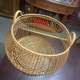 Large Round Rattan Basket (missing a couple ribs)