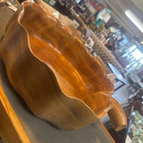 Leaf Shaped Vintage Wooden Bowl